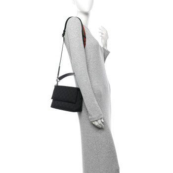 GUCCI GG Canvas Small Crossbody Bag Black