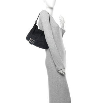 FENDI Neoprene Mama Baguette Black