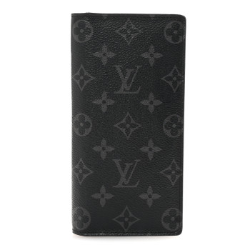 LOUIS VUITTON Monogram Eclipse Brazza Wallet