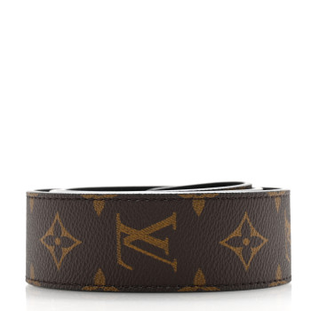 LOUIS VUITTON Monogram Bandouliere Shoulder Strap Black
