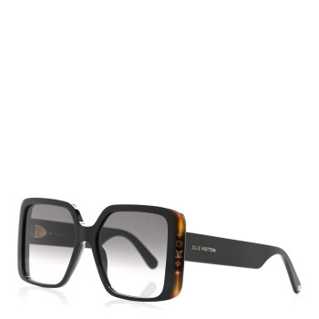 LOUIS VUITTON Acetate LV Square Sunglasses Z2095W Black