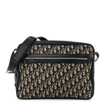 CHRISTIAN DIOR Monogram Messenger Blue