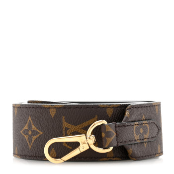 LOUIS VUITTON Monogram Bandouliere Shoulder Strap Black