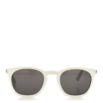 SAINT LAURENT Acetate Sunglasses SL 28 White Black