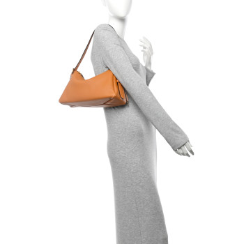 PRADA Soft Calfskin Medium Aimee Shoulder Bag Caramel