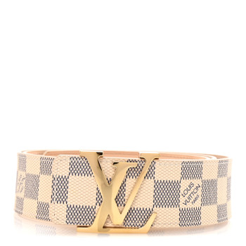 LOUIS VUITTON Damier Azur LV Initiales 100 40 Belt