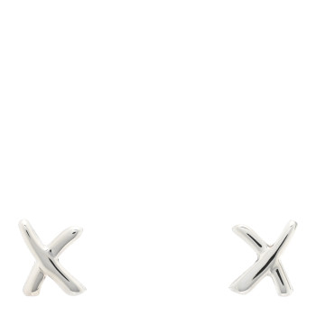 TIFFANY Sterling Silver Mini Paloma Picasso Graffiti X Stud Earrings