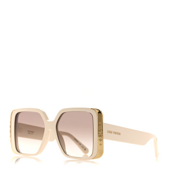 LOUIS VUITTON Acetate LV Moon Square Sunglasses Z1652W White LOUIS VUITTON Acetate LV Moon Square Sunglasses Z1652W White
