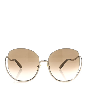 CHLOE Oversized Round Milla Sunglasses CE125S Gold