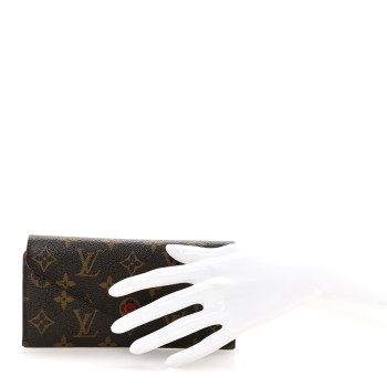 LOUIS VUITTON Monogram Josephine Wallet Red
