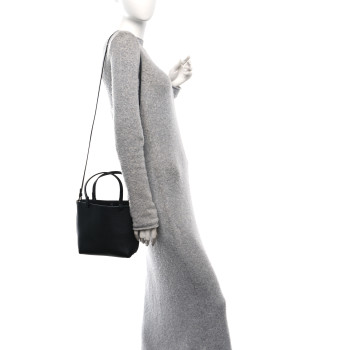 THE ROW Grained Calfskin Small Park Tote Black
