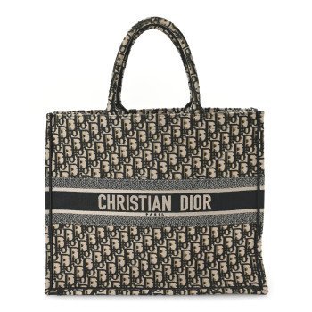 CHRISTIAN DIOR Oblique Large Book Tote Vert Multicolor