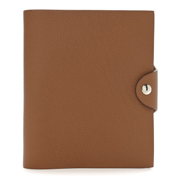 HERMES Togo Ulysse PM Notebook Cover  Gold