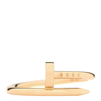 CARTIER 18K Yellow Gold Small Juste Un Clou Ring 52 6
