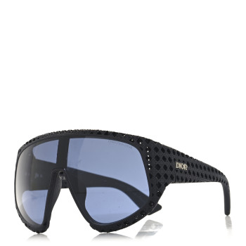 CHRISTIAN DIOR Acetate Nylon Cannage Mask Dior3D M1U Sunglasses Black