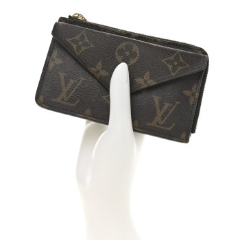 LOUIS VUITTON Monogram Recto Verso Card Holder Black