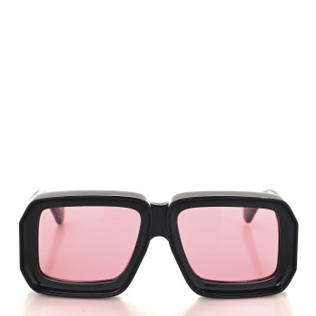 LOEWE Acetate Paula's Ibiza Dive In Mask Sunglasses LW40064U Black Pink