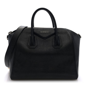 GIVENCHY Sugar Goatskin Medium Antigona Black