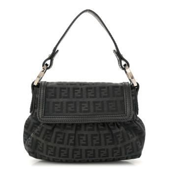 FENDI Zucchino Mini Chef Shoulder Bag Navy
