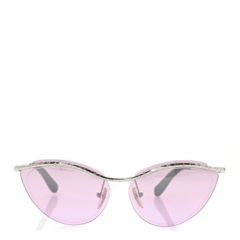 LOUIS VUITTON Metal Thelma And Louise Cat Eye Sunglasses Z1040W Purple