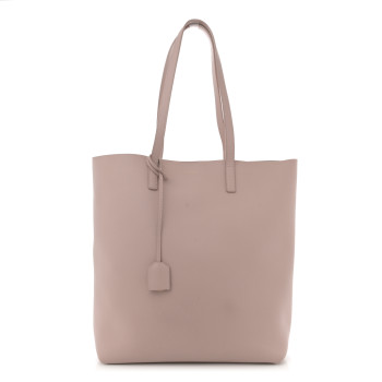 SAINT LAURENT Calfskin Medium Shopping Tote Rose Antic