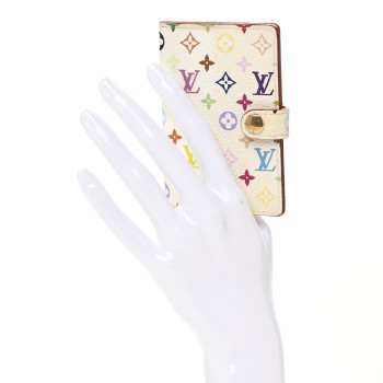 LOUIS VUITTON Monogram Multicolor Carnet de Bal Mini Agenda Cover White