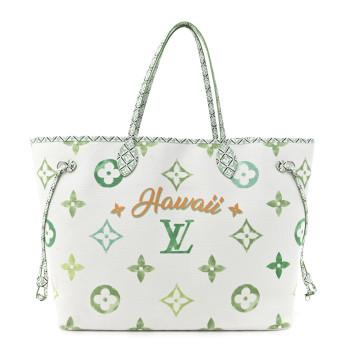 LOUIS VUITTON Monogram Canvas By The Pool Hawaii 2.0 Neverfull GM Jade