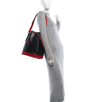 LOUIS VUITTON Epi Bi-Color Noe Castillan Red Black