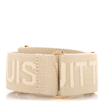 LOUIS VUITTON Jacquard High Rise Shoulder Strap Beige