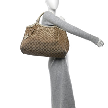GUCCI Monogram Large Sukey Tote Off White