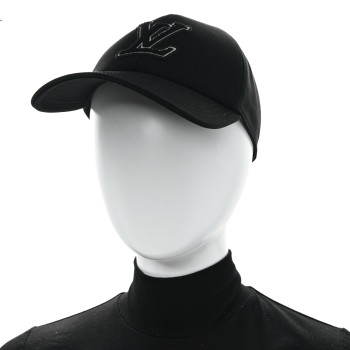 LOUIS VUITTON Cotton LV signature Cap  Black