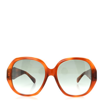 GUCCI Acetate Round Frame Sunglasses GG0796S  Tortoise