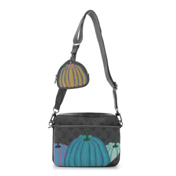 LOUIS VUITTON LV x YK Monogram Eclipse Reverse Pumpkin Trio Messenger