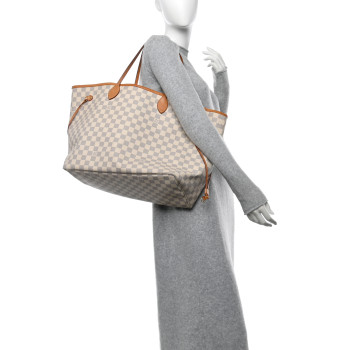 LOUIS VUITTON Damier Azur Neo Neverfull GM Rose Ballerine