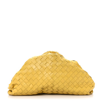 BOTTEGA VENETA Nappa Maxi Intrecciato The Pouch Oversized Clutch Buttercup