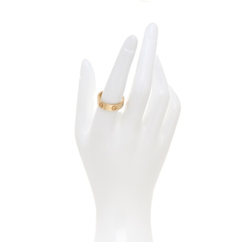 CARTIER 18K Yellow Gold 5.5mm LOVE Ring 56 7.75