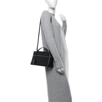 LORO PIANA Calfskin Extra Bag L27 Black