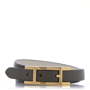 HERMES Swift Behapi Double Tour Bracelet T2 Etoupe Nata