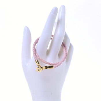 HERMES Swift Glenan Double Tour Bracelet Rose Sakura