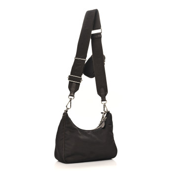 PRADA Tessuto Nylon Saffiano Re-Edition 2005 Shoulder Bag Cacao