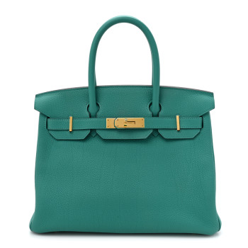 HERMES Togo BIRKIN 30 Vert Verone