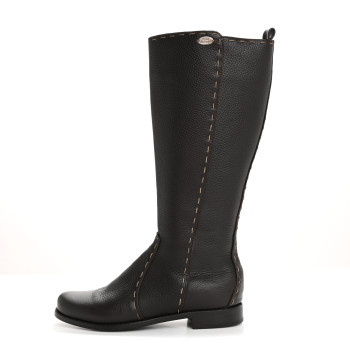 FENDI Cuoio Romano Selleria Boots 38.5 Brown