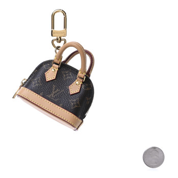 LOUIS VUITTON Monogram Micro Alma Bag Charm