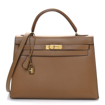 HERMES Courchevel Kelly Sellier 32 Naturelle