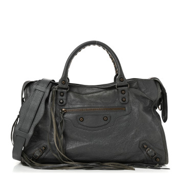 BALENCIAGA Agneau Classic Hardware City Anthracite