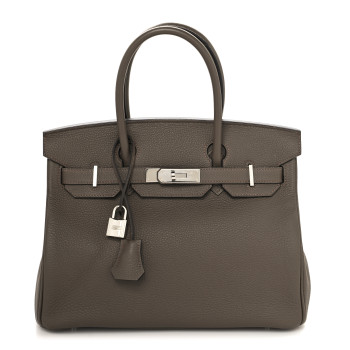 HERMES Togo Birkin 30 Ecorce