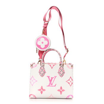 LOUIS VUITTON Monogram Giant By The Pool 2.0 Onthego PM Pink