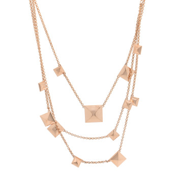 HERMES 18K Rose Gold Clou d'H Necklace