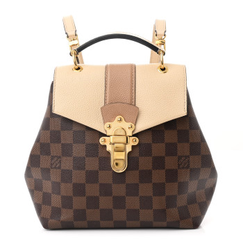 LOUIS VUITTON Damier Ebene Clapton Backpack Creme