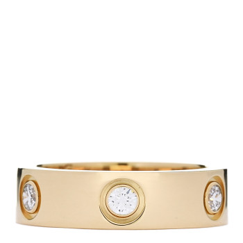 CARTIER 18K Yellow Gold Gold 6 Diamond 5.5mm LOVE Ring 52 6